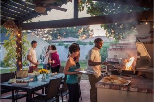 Pergola with bbq grill Newton Deck Builder