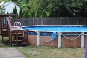 cost to build a deck around above ground pool