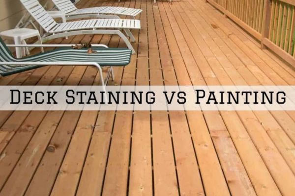 Difference Between Staining and Painting a Deck in Newton MA