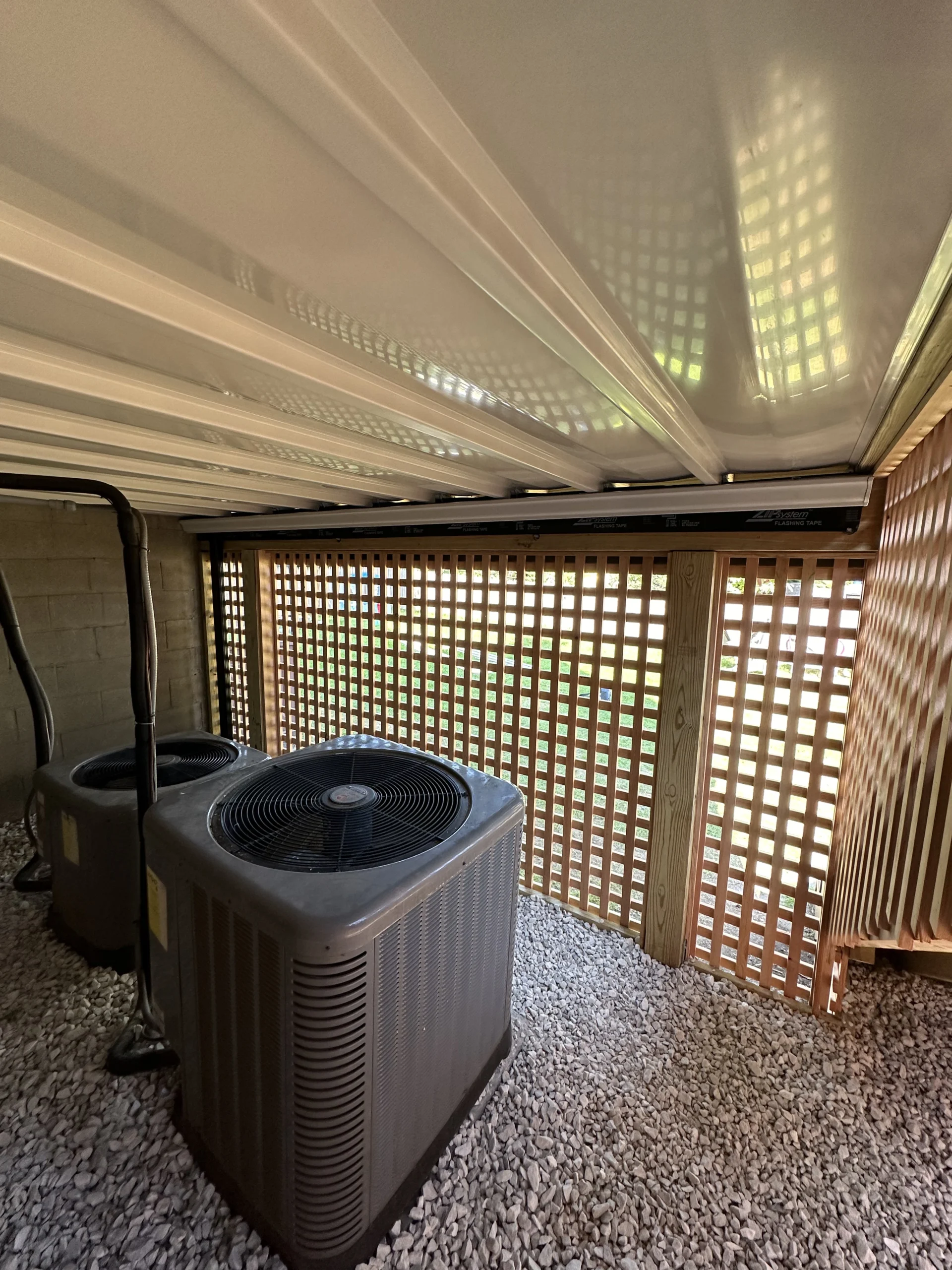 custom lattice installation